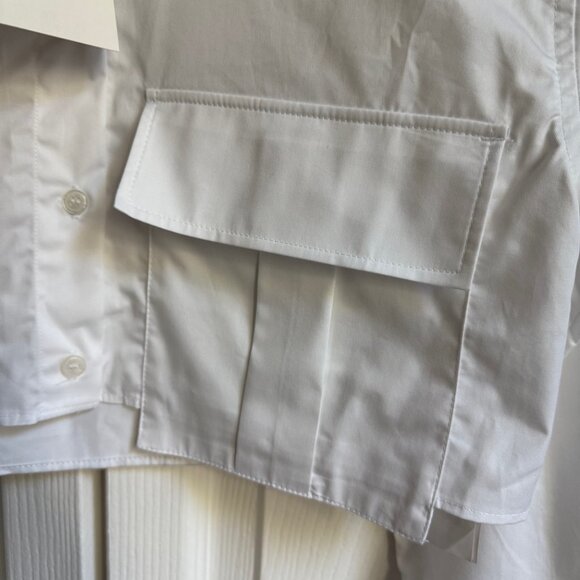 Crop poplin shirt - Picture 4 of 7